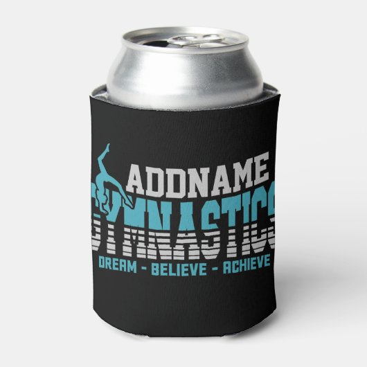 体操ADD NAME体操チームバックベンドキックオーバー 缶クーラー (缶正面)