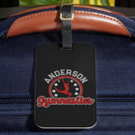 体操ADD NAME Gymnast Vaultフロアアスリート ラゲッジタグ