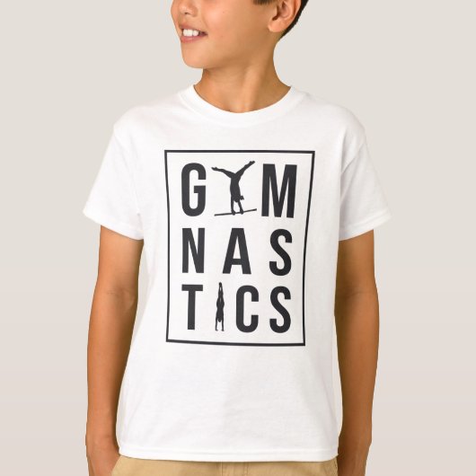 体操Gymnast UnvenバーホッパーAcrobatマット Tシャツ (正面)