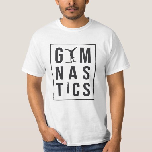 体操Gymnast UnvenバーホッパーAcrobatマット Tシャツ (正面)
