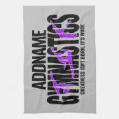 体操NAMEアクロバティックチームハンドスプリングギムナスト キッチンタオル (縦)