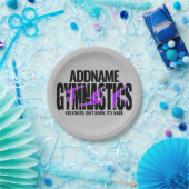 体操NAMEアクロバティックチームハンドスプリングギムナスト ペーパープレート (パーティー)