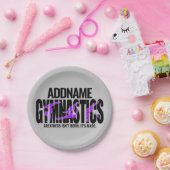 体操NAMEアクロバティックチームハンドスプリングギムナスト ペーパープレート (パーティー)