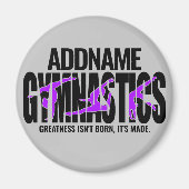 体操NAMEアクロバティックチームハンドスプリングギムナスト マグネット (正面)