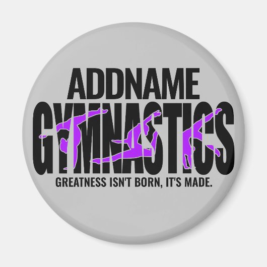 体操NAMEアクロバティックチームハンドスプリングギムナスト マグネット (正面)