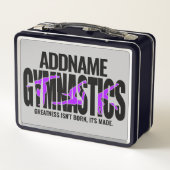 体操NAMEアクロバティックチームハンドスプリングギムナスト メタルランチボックス (裏面)