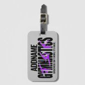 体操NAMEアクロバティックチームハンドスプリングギムナスト ラゲッジタグ (正面縦)