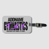 体操NAMEアクロバティックチームハンドスプリングギムナスト ラゲッジタグ (正面横)