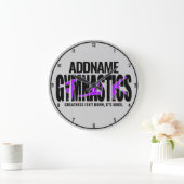 体操NAMEアクロバティックチームハンドスプリングギムナスト ラージ壁時計 (ホーム)
