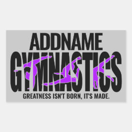 体操NAMEアクロバティックチームハンドスプリングギムナスト 長方形シール