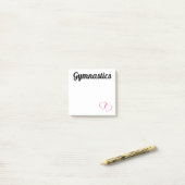 体操Post-Itメモ3x3 (ハート付き) ポストイット (デスク上)