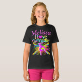 体操Tシャツがパーソナライズされた大好き Tシャツ (正面フル)