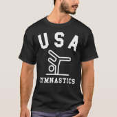 体操USAアスリートパッションホビースポーツチーム Tシャツ (正面)