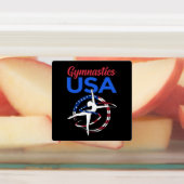 体操USA旗体操選手スポーツ愛好家 ラベル (貼付)
