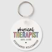 体格カスタムセラピストPT卒業ギフト キーホルダー (正面)