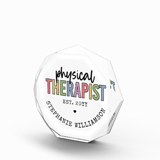 体格カスタムセラピストPT卒業ギフト フォトブロック (右)