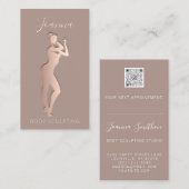 体気にの整形QRコードロゴのスキン 名刺 (正面/裏面)