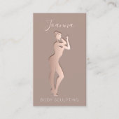 体気にの整形QRコードロゴのスキン 名刺 (正面)