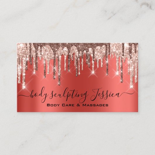 体気にスカルプトQRCodeロゴレッド 名刺 (正面)