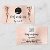 体気にスク気にプカスタムQRコードバラ 名刺 (正面/裏面)