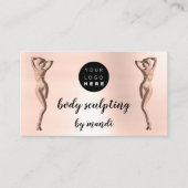 体気にスク気にプカスタムQRコードバラ 名刺 (正面)