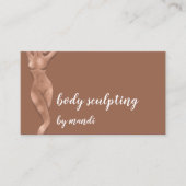 体気にマッサージのロゴバラ金ゴールドQR 名刺 (正面)