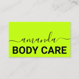 体気にメークアップロゴMinimalism Green 名刺