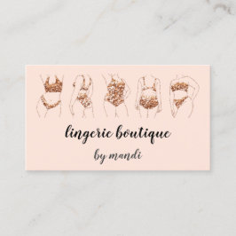 体気にロゴQRコードビキニ下着ショップ 名刺