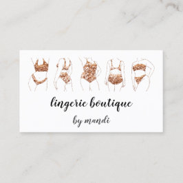 体気にロゴQRコードビキニ下着バラ 名刺