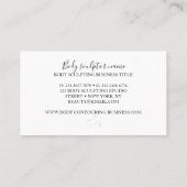 体気に女性タン 名刺 (裏面)