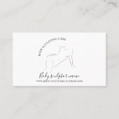 体気に女性タン 名刺 (正面)