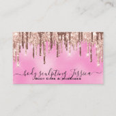 体気に彫刻QRCodeロゴシルバーグラム 名刺 (正面)