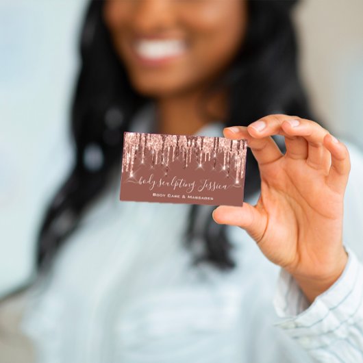 体気に彫刻QRCodeロゴバラグリッタースキン 名刺