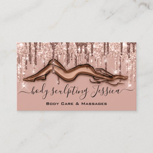 体気に彫刻QRCodeロゴバラ粉末 名刺 (正面)