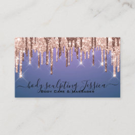 体気に彫刻QRCodeロゴパープル 名刺