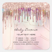 体気に造形石鹸製粉用バラドリップ スクエアシール (正面)