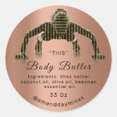 体油バームコスメティック気にフィットネスブラックバラVIP ラウンドシール (正面)