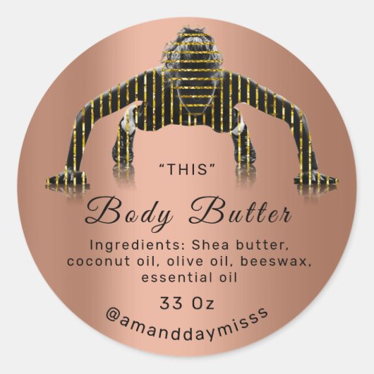 体油バームコスメティック気にフィットネスブラックバラVIP ラウンドシール (正面)