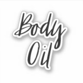 体油保管ステッカー シール (正面)