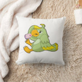 体温計付きオウム クッション (ブランケット)