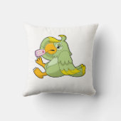 体温計付きオウム クッション (裏面)