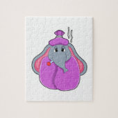 体温計付き象 ジグソーパズル (縦)