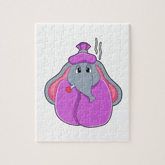 体温計付き象 ジグソーパズル (縦)