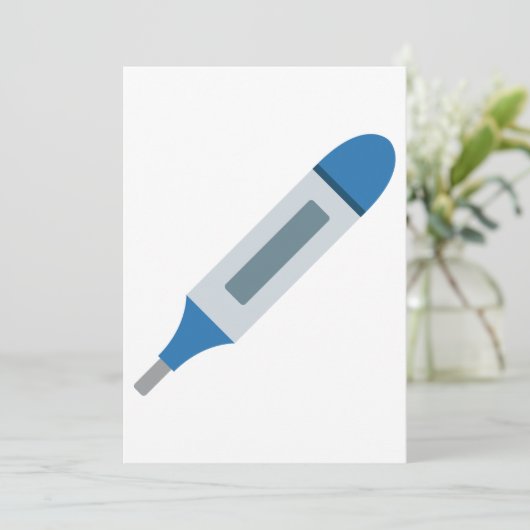 体温計 招待状 (スタンド正面)