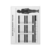 体測定ウエイトロスダイエットトラッカーガール ノートパッド (回転)