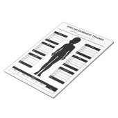 体測定ウエイトロスフィットネストラッカーガール ノートパッド (アングル)