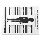 体測定ウエイトロスフィットネストラッカーガール ノートパッド (正面)