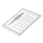 体測定トラッカー ノートパッド (アングル)