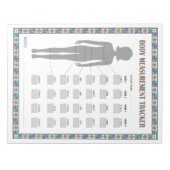 体測定トラッカー ノートパッド (正面)