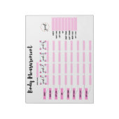 体測定トラッカー ノートパッド (回転)